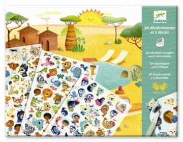 Djeco Set s slikami savane, puščave in severnega tečaja