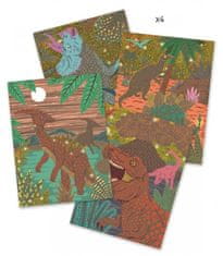 Djeco Praskalne slike Dinozavri 4 kosi