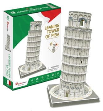 CubicFun 3D sestavljanka Nagibni stolp v Pisi 27 kosov
