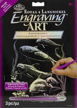 Royal & Langnickel Holografska slika za praskanje Skupina delfinov