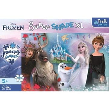 Trefl Puzzle Super Shape XL Ledeno kraljestvo 2: V svetu Ane in Else 104 kosov