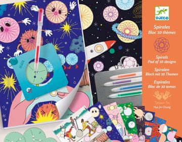 Djeco Kreativni set Dekorativne spirale - 10 motivov