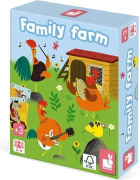 Janod Družinska igra s kartami Family Farm