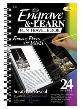 Royal & Langnickel Scratch-off slike v bloku Znana mesta