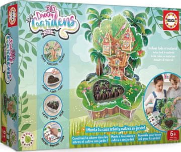Educa Ustvarjalni 3D Dream Gardens Drevesna hiška 2v1