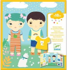 Djeco Gibljive nalepke za najmlajše Oblačila