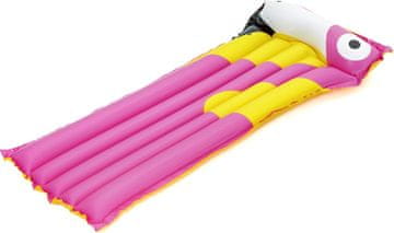 Bestway Napihljiv ležalnik Pink flamingo