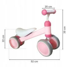 EcoToys Skuter MINI roza