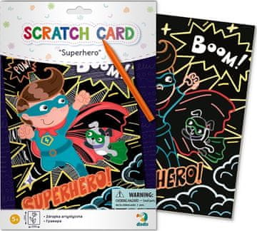 DoDo Superheroj slika za praskanje 21x29cm