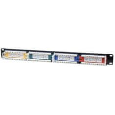 Intellinet 24-Port, UTP, 1U Cat5e barvno kodirani patch panel