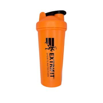 Extrifit Shaker 600 ml oranžna, črn logotip