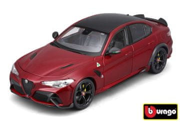 BBurago Plus - Avtomobili HOBBY, Plus - Alfa Romeo Giulia GTAm, kovinsko rdeča, 1:18 OLD