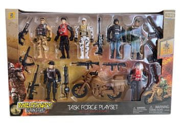 Mac Toys STARX Velik komplet vojakov z motorjem