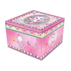 Alltoys Glasbena škatlica za nakit - mačja balerina