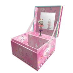 Alltoys Glasbena škatlica za nakit - mačja balerina