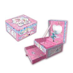 Alltoys Glasbena škatlica za nakit - enorožec