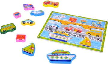 JOKOMISIADA Lesena sestavljanka Vozila