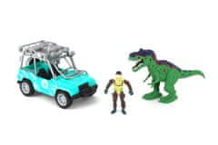 Alltoys Komplet dinozavrov z avtomobilom in figurico