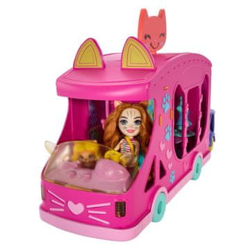 Mattel Enchantimals Cat Fashion Shop on Wheels igralni set