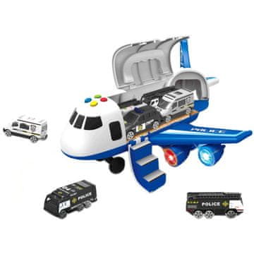 Alltoys EPEE Policijsko letalo z vozičkom +3 avtomobili