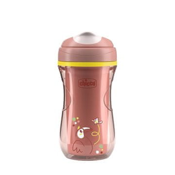 Chicco Mug Active thermo s trdim ustnikom roza, 14m+