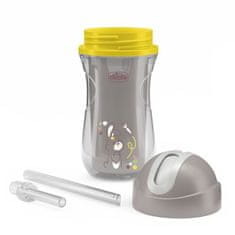 Chicco Športna termo skodelica s slamico, siva, 14m+