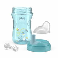 Chicco Napredna skodelica s slamico v ustju, teal, 12m+