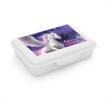 OXYBAG Škatla za prigrizke s predalom Pegasus silver