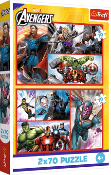 Trefl Puzzle Marvel Avengers: postani junak 2x70 kosov
