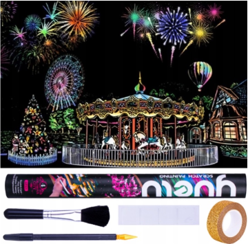 NORIMPEX Slika za praskanje Zabaviščni park 75x52cm