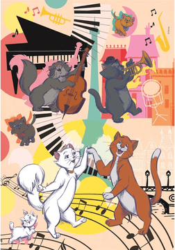 Clementoni Puzzle Aristocats 104 kosov