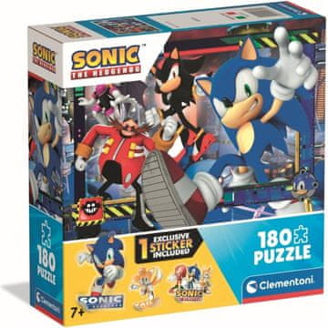 Clementoni Puzzle Ježek Sonic v akciji 180 kosov