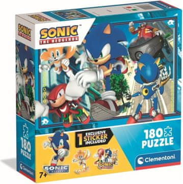 Clementoni Puzzle Ježek Sonic: Pripravljen 180 kosov