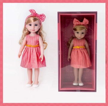 PLEJO Lutka v rdeči obleki 38 cm