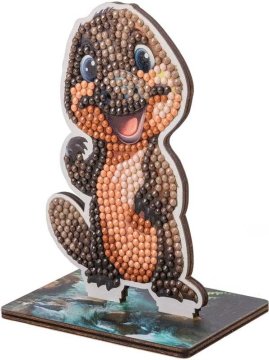 KRISTALNA UMETNOST Diamantna slika na tleh: Ptakopisk