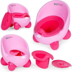 ECOTOYS Otroški lonček Roza