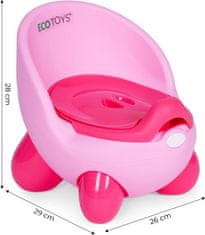 ECOTOYS Otroški lonček Roza
