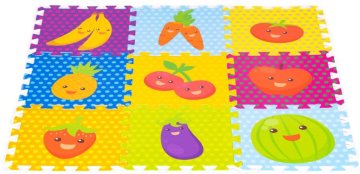 Artyk ECOTOYS Penasta sestavljanka Sadje (28x28)