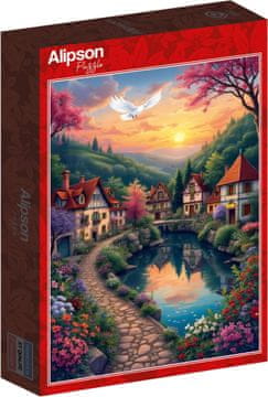 ALIPSON Puzzle Vas ob vodi 500 kosov