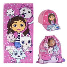 Cerda GABBY'S DOLLHOUSE brisača, kapa in torba