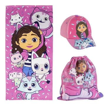 Cerda GABBY'S DOLLHOUSE brisača, kapa in torba