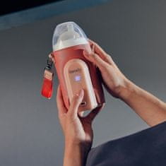 Lionelo Brezžični grelnik steklenic Thermup Go Evo Coral Pink