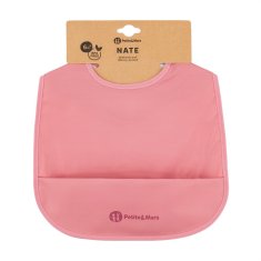 PETITE&MARS Bib PU Nate Dusty Rose 6m+
