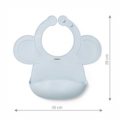 BABYONO Silikonski slinček - modri