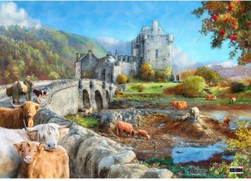 HOP Puzzle Jutro na škotskem višavju 1000 kosov