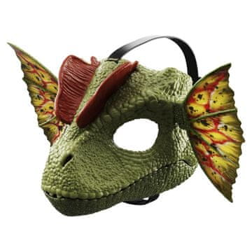 Mattel Jurski svet DILOPHOSAURUS maska za obraz z zvoki