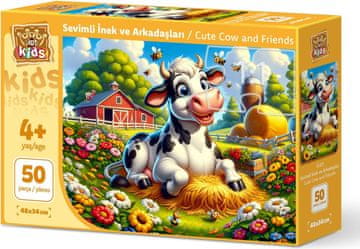 ART PUZZLE Sestavljanka Ljubka krava in prijatelji 50 kosov