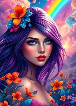 ALIPSON Mavrična deklica Puzzle 500 kosov