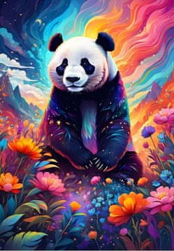 ALIPSON Sestavljanka Barvna panda 1000 kosov