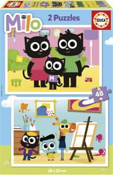 Educa Sestavljanka Milo 2x48 kosov
